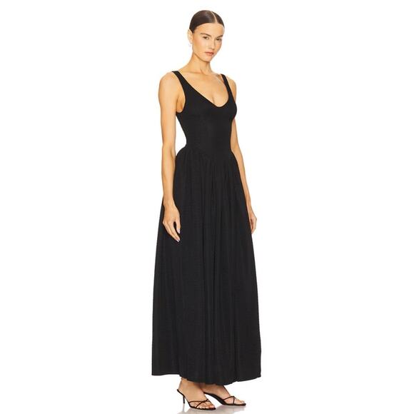 Delfi Collective Isadora Black Maxi Gown Formal Elegant Evening Dress M - Picture 11 of 11